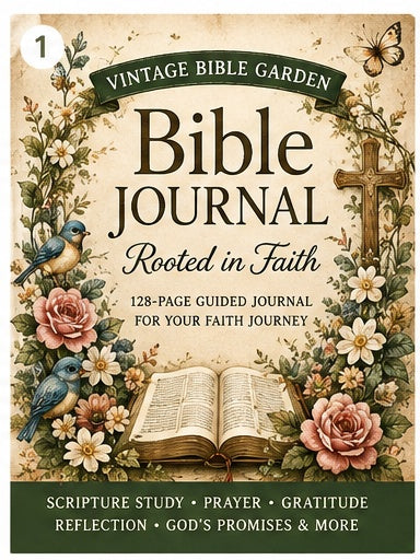 Vintage Bible Garden Bible Journal hardcover edition