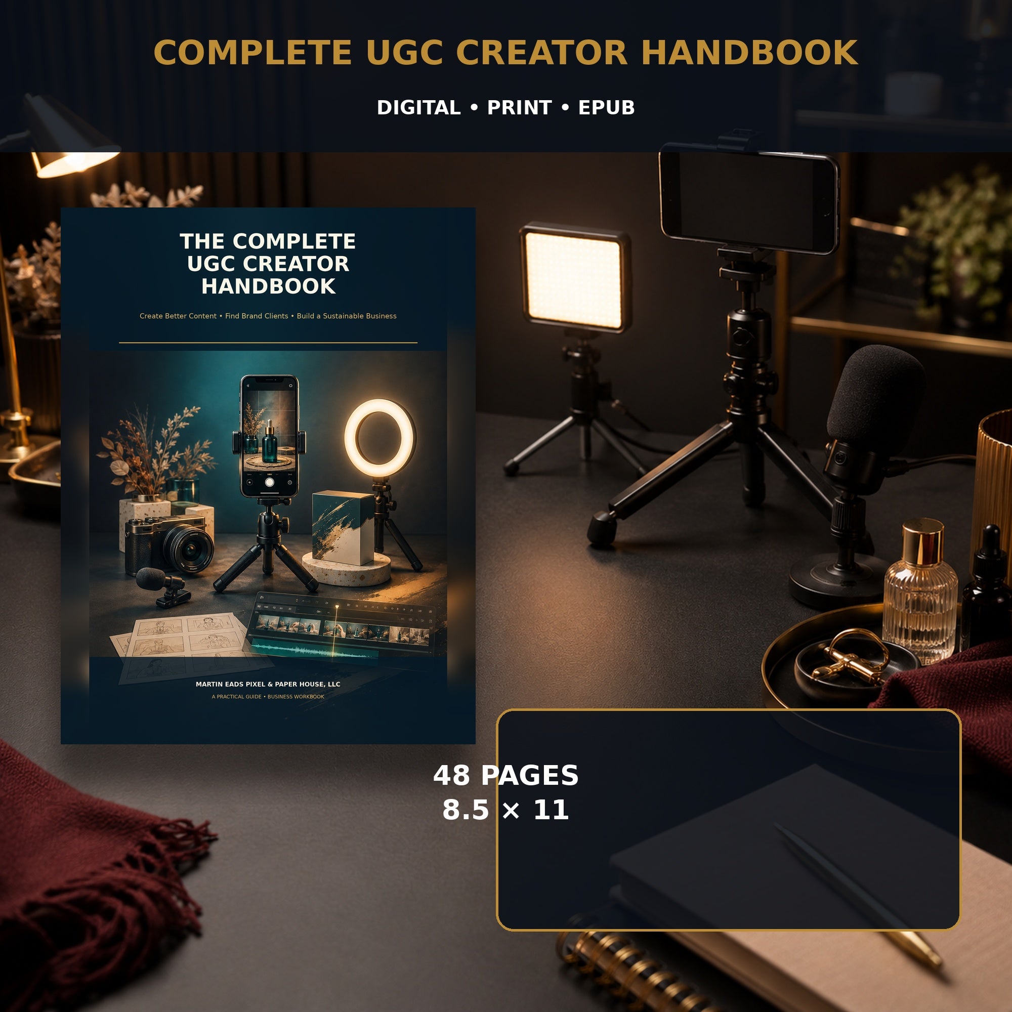 The Complete UGC Creator Handbook book mockup