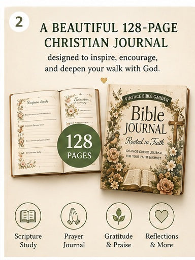 Vintage Bible Garden Bible journal 128-page feature