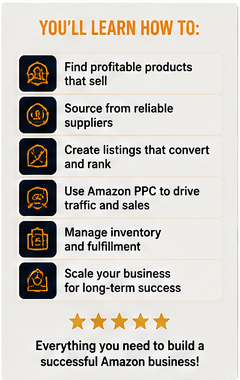 How to Sell on Amazon topics you will learn