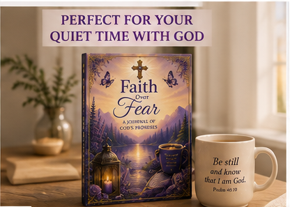 Faith Over Fear journal for quiet time, prayer, and reflection