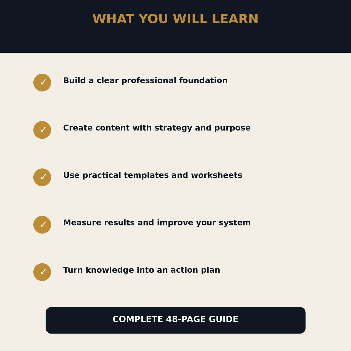 The Complete UGC Creator Handbook features overview