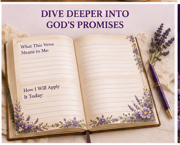 Faith Over Fear journal interior pages for deeper reflection