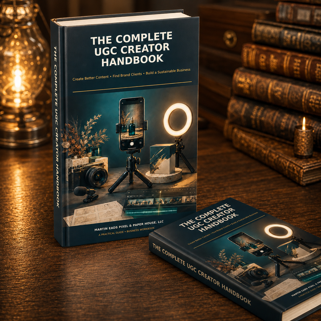 The Complete UGC Creator Handbook promotional cover image