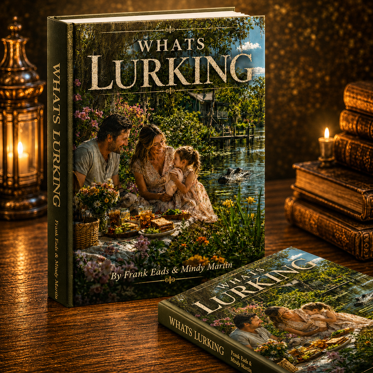 What's Lurking illustrated suspense short story cover