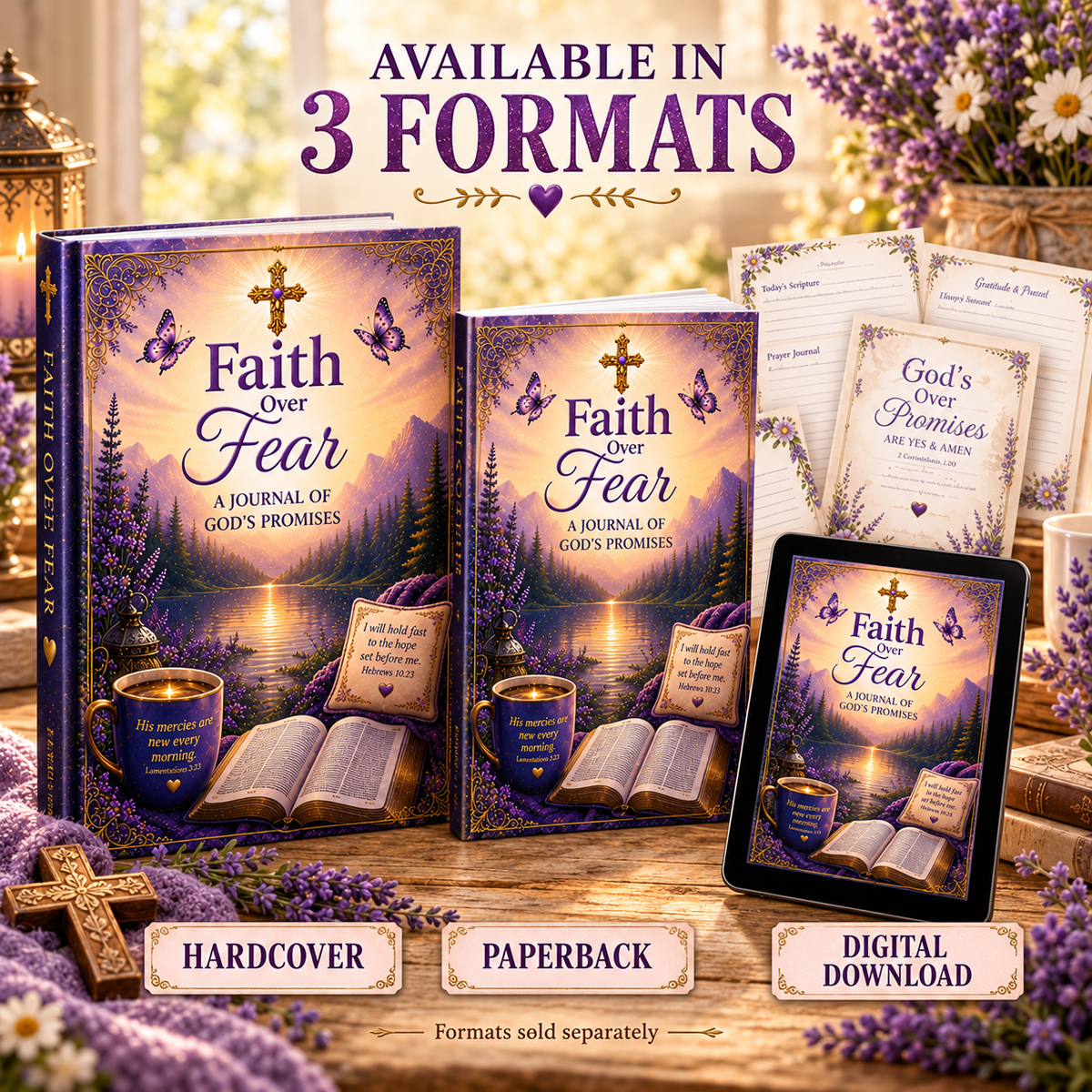 Faith Over Fear Journal | Hardcover Journal