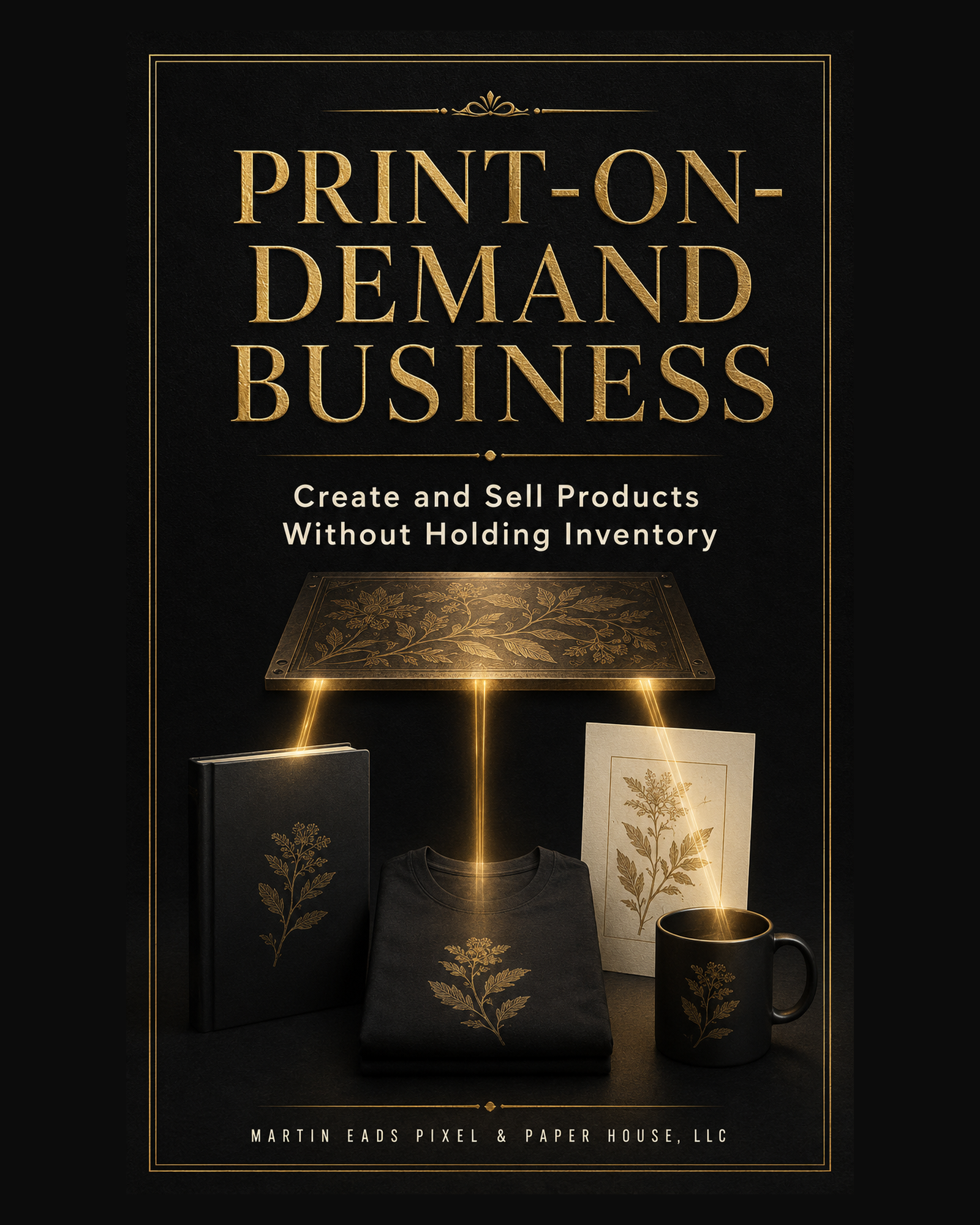 Print-on-Demand Business guide cover for building a profitable product brand