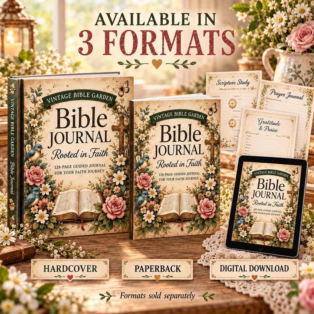 Vintage Bible Garden Bible Journal