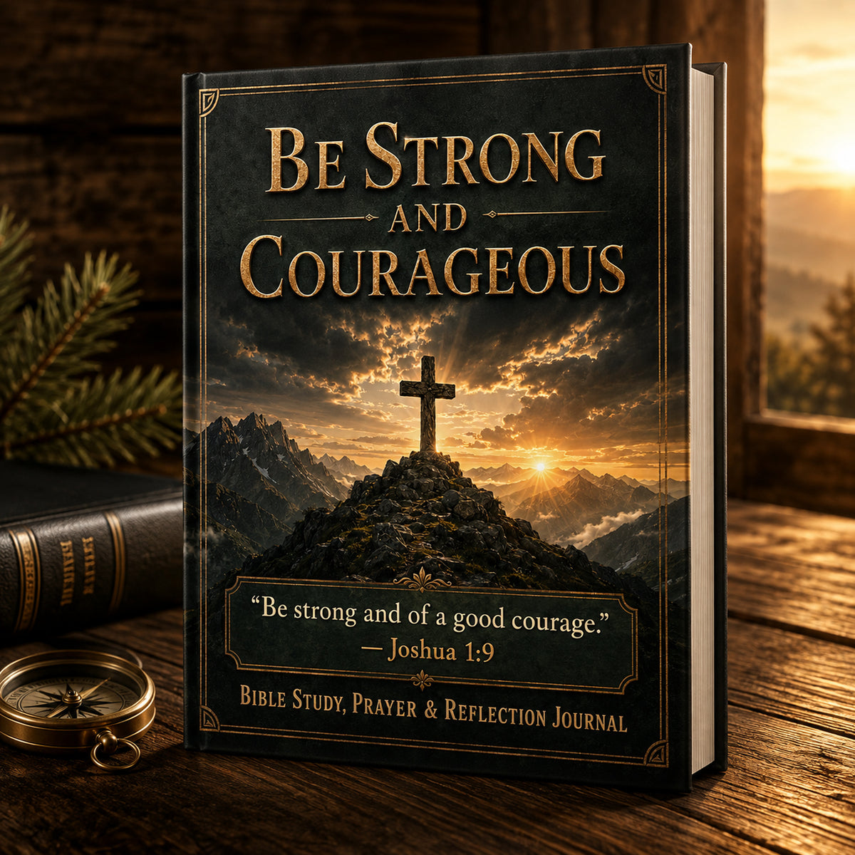 Be Strong and Courageous | Hardcover Bible Journal