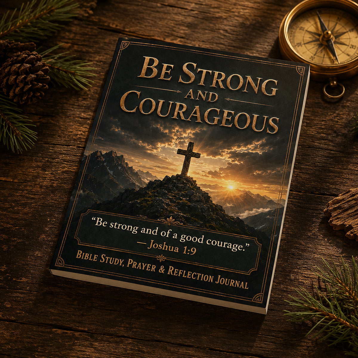 Be Strong and Courageous | Paperback Bible Journal