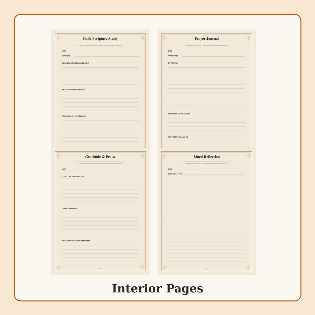 Built for His Purpose illustrated journal pages